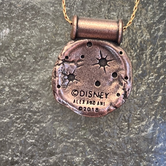 NWT Disney Alex and Ani Necklace A Wrinkle in Time “Be A Warrior” Gold Tone 28” - Picture 5 of 5